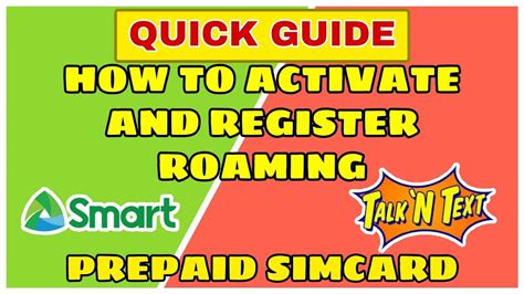 how to roam on smart buddy sim card|Roaming .